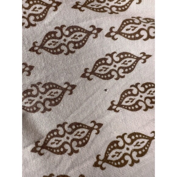 Michael Kors Gold Geometric Print Top Gold Neckline Trim, Size M - Picture 9 of 16